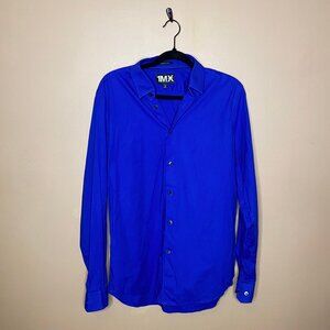 Sleek Men's Royal Blue Express Long Sleeve Shirt